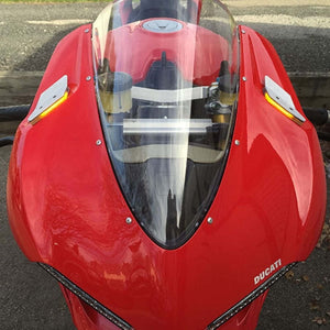 New Rage Cycles 1299-MBO-A 15-19 Ducati 1299 Panigale Mirror Block Off Turn Sign