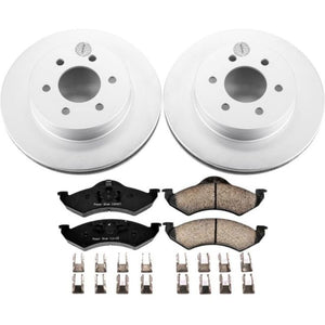 PowerStop fits Dodge 00-02 Dakota Front Z17 Evolution Geomet Coated Brake Kit