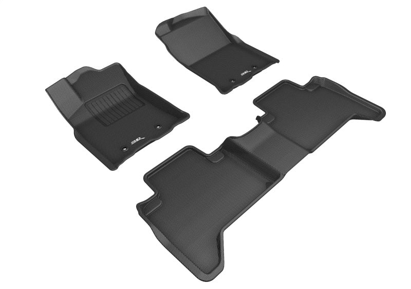 3D MAXpider 23-24 fits Kia Sportage Gas Kagu Black Floor Mat - Row 2