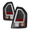 Spyder 5083357 fits Chrysler 05-07 300C V2 Light Bar LED Tail Lights - Black AL