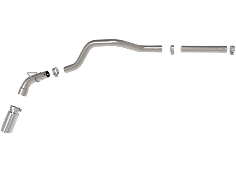 AFE 49-42065-P Bore-HD 3in 409-SS DPF-Back Exhaust System w/ Polished Tip 14-19