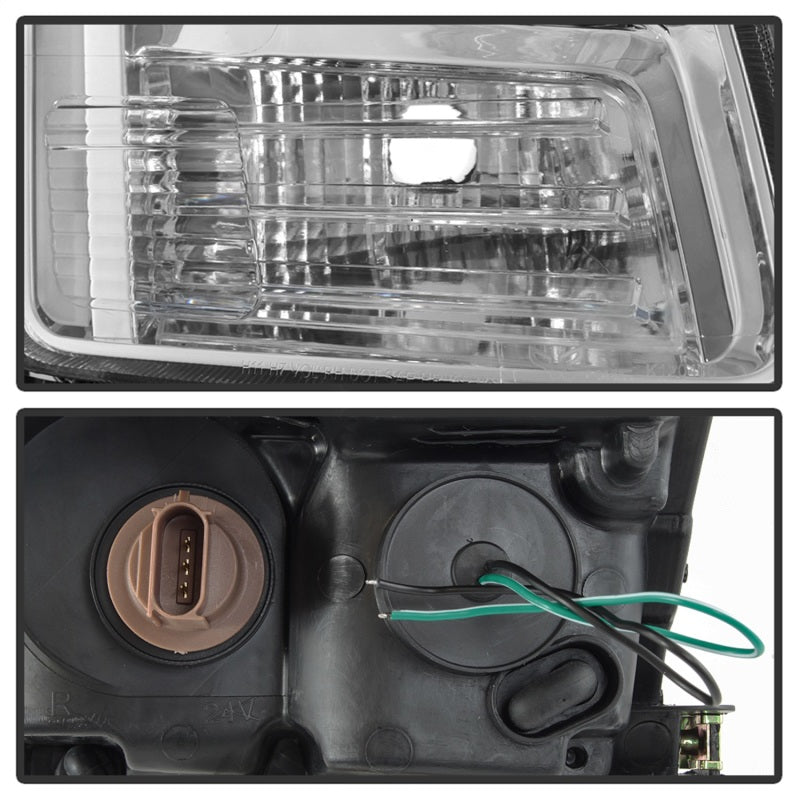 xTune 9042126 06-09 fits Ford Fusion Light Bar DRL Projector Headlights - Chrom