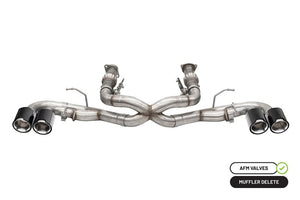 CORSA Performance 21102CF Corsa 20-25 fits Chevrolet Corvette C8 RWD 3in Xtreme Cat-Back Exhaust w/4.5in Carbon Fiber Polished Tips