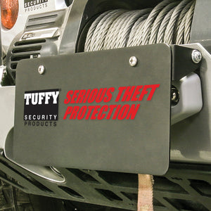Tuffy Products 333-01 Tuffy Flipup License Plate Holder- Winch W/Hawse- Blk