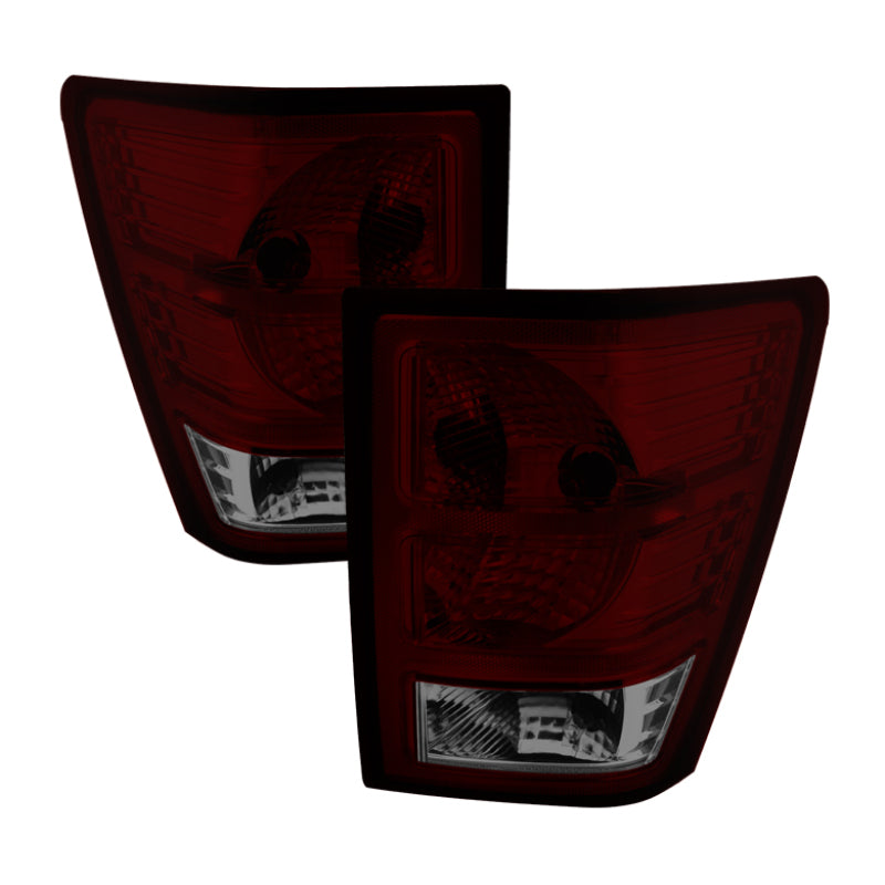 9031281 Xtune fits Jeep 07-10 Grand Cherokee OEM Style Tail Lights -Red Smoked
