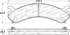 Stoptech 309.0909 Sport Brake Pads w/Shims and Hardware - Front