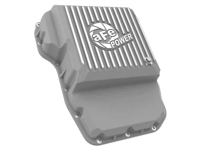 AFE 46-71160A ission Pan Raw w/ Machined Fins 13-19 fits Dodge Diesel Trucks L6