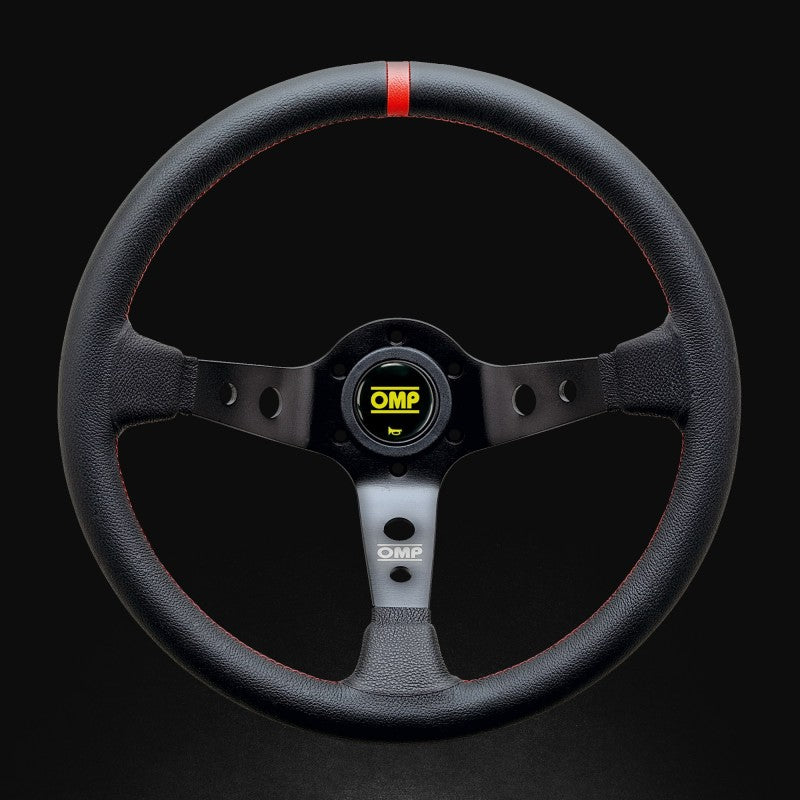 OMP OD0-1956-073 Corsica Racing Steering Wheels 350mm - Black/Red