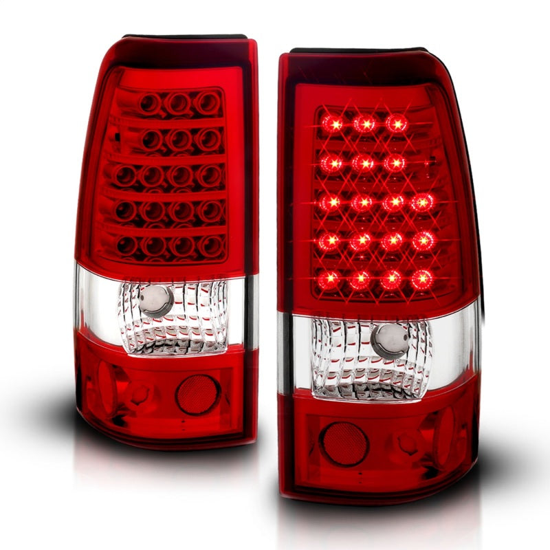 ANZO 311007 2006 fits Chevrolet 03-20 Silverado 1500 LED Taillights Red/Clear