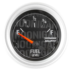 AutoMeter 4316-09000 Autometer Hoonigan 52mm 24 Ohm Empty 33 Ohm Full Electronic Fuel Level Gauge