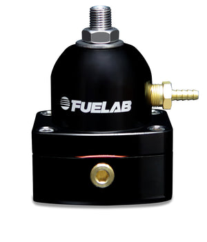 Fuelab 54502-1-G 545 EFI Adjustable Mini FPR In-Line 90-125 PSI (1) -6AN In (1) -6AN Return - Blk