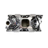Edelbrock Chevy SB Victor Jr. 23 Degree Intake Manifold - Chrome Plasma Finish