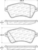 Stoptech 308.0926 Street Brake Pads
