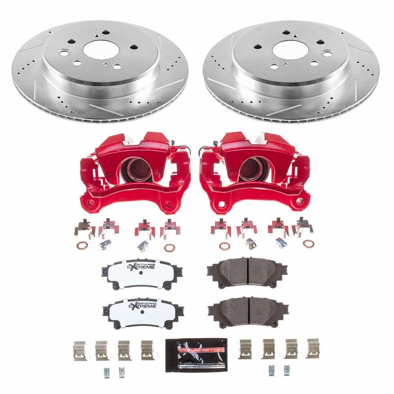 PowerStop KC6514 fits Lexus GS350 Rear Z26 Street Warrior Brake Kit w/Calipers