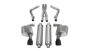 CORSA Performance 14464BLK Corsa 2012-2014 fits Dodge Charger SRT-8 6.4L V8 Black Xtreme Cat-Back Exhaust