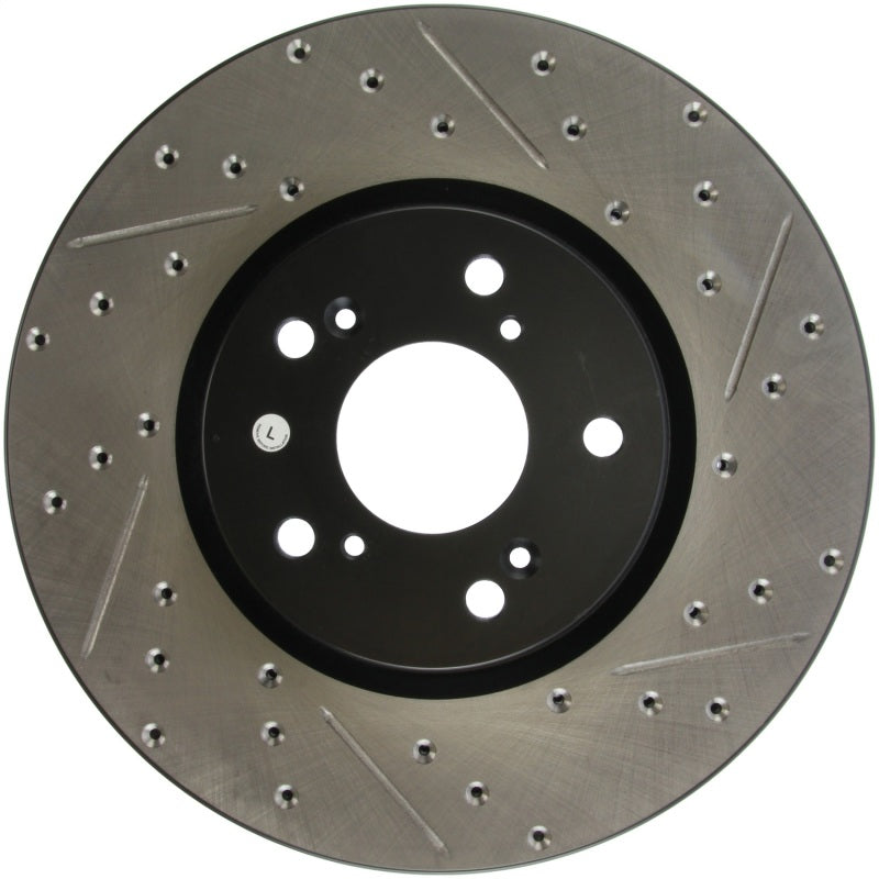 Stoptech 127.40062L 04-08 fits Acura TL (Brembo Caliber) SportStop Slotted & Drilled Left Front Rotor