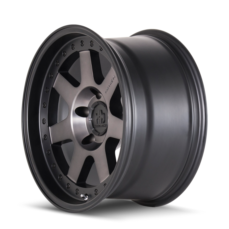 Mayhem 8300-8978TM 8300 Prodigy 18x9 / 8x180 BP / 0mm Offset / 124.1mm Hub Matte Black w/ Dark Tint Wheel