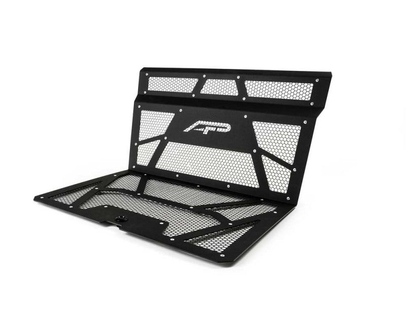 Agency AP-RZR-111-FMB-MGBLK Power 14-18 fits Polaris RZR XP 1000 / XP Turbo Vented Engine Cover - Matte Black/Gloss Black Mesh