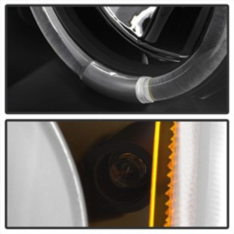 Spyder 5009456 fits Chevy 03-06 Silverado 1500 Projector LED Halo LED Amber Ref