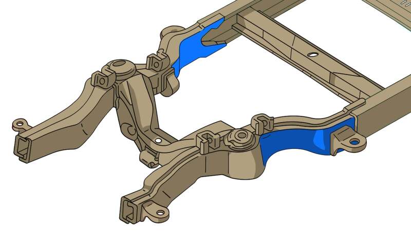RustBuster RB7348L Front Frame Section Left Side