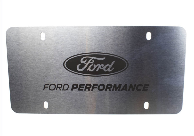 fits Ford Racing M-1828-LS Stainless Steel Marque Plate