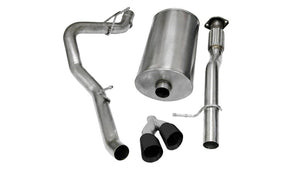 CORSA Performance 14914BLK Corsa 2009-2013 fits Chevrolet Suburban 1500 5.3L V8 Black Sport Cat-Back Exhaust