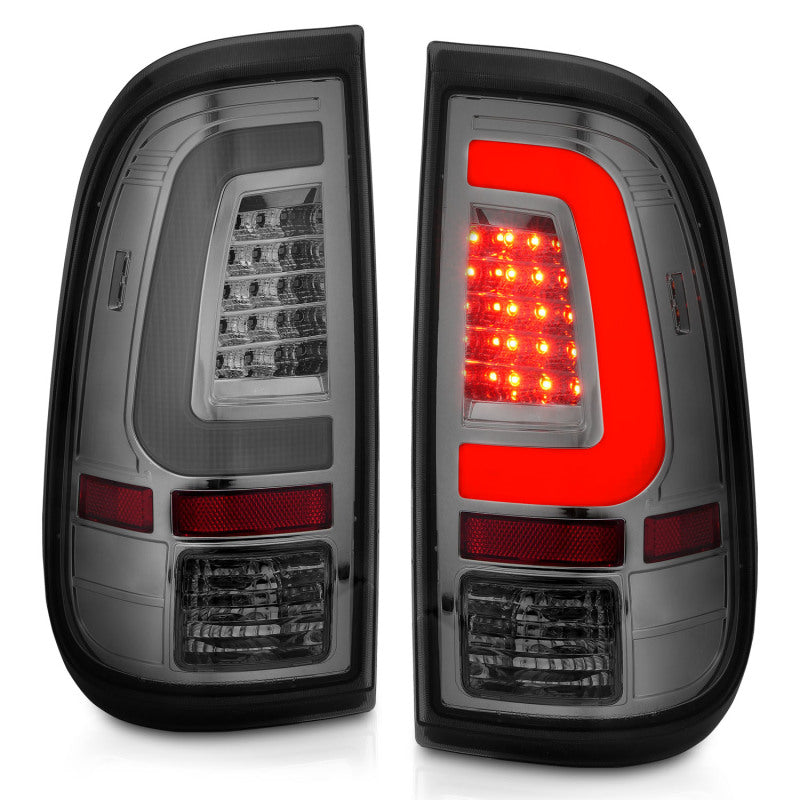 ANZO 311357 2016 fits Ford 08-20 F-250 LED Taillights Chrome Housing Smoke Lens (Pair)