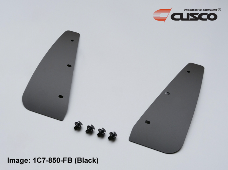 Cusco 1C7 850 FB 2022+ fits Toyota GR Yaris EVA Bolt On Front Mud Flaps - Black