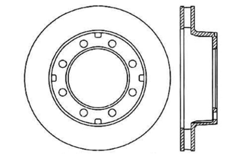 Stoptech 127.65012L Slotted & Drilled Sport Brake Rotor