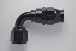 Fragola 689006-BL -6AN Real Street x 90 Degree Hose End Black For PTFE Hose