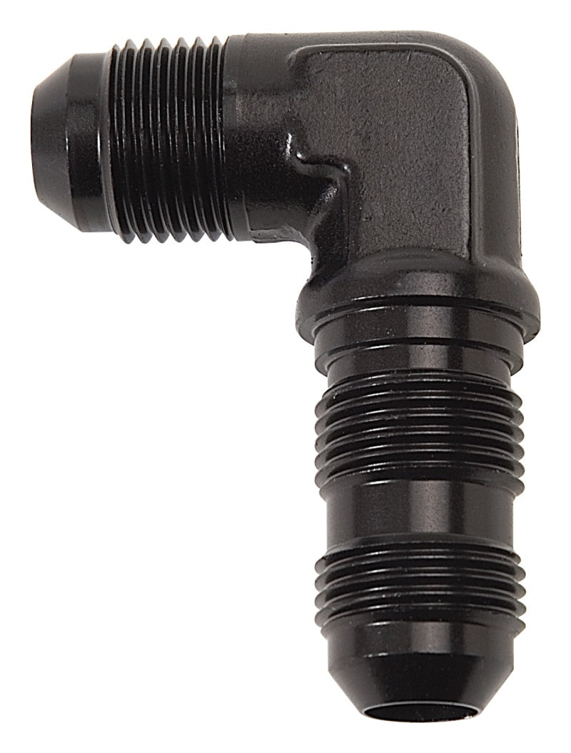 Russell 661263 Performance -8 AN 90 Degree Flare Bulkhead (Black)