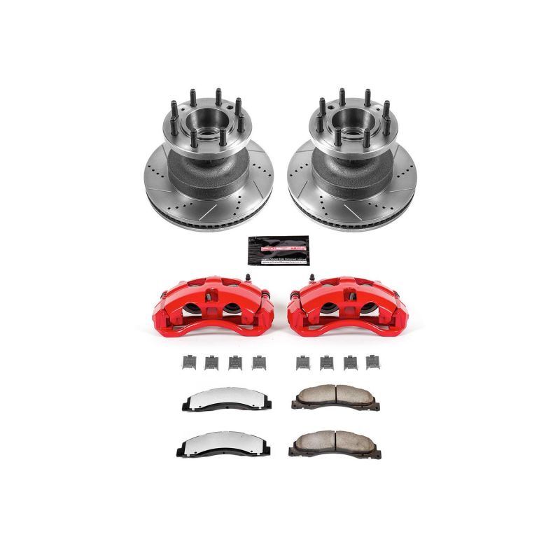 Power Stop KC4717 36 fits Ford E-350 Super Duty Front Z36 Truck & Tow Kit w/Cals