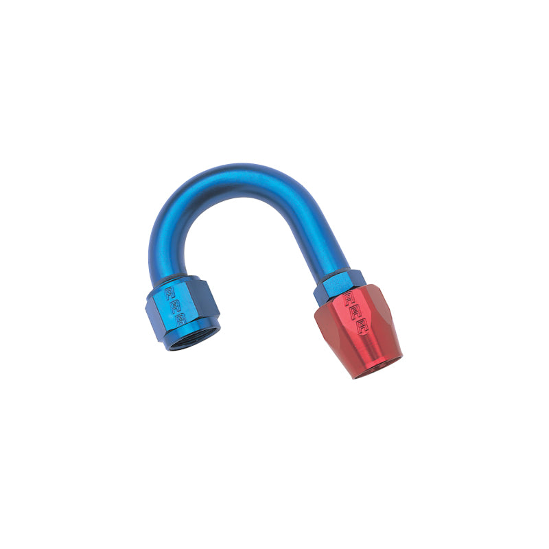 Russell 610260 Performance -6 AN Red/Blue 180 Degree Full Flow Hose End (1in Centerline Radius)