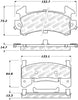 Stoptech 309.0154 Sport Brake Pads w/Shims and Hardware - Front