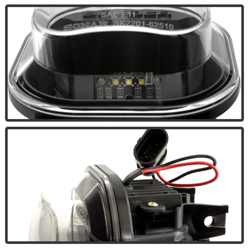 Spyder 5081100 fits Ford 11-14 Superduty LED Fog Lights Black FL-YD-FS11-LED-BK