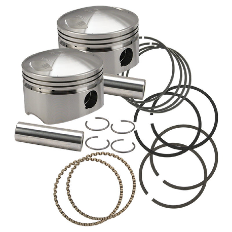 S&S 106-5535 Cycle 36-84 BT 3-5/8in Piston Set - Standard