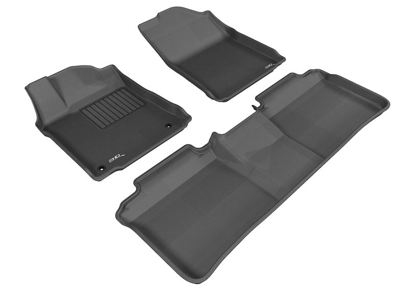 3D MAXpider L1TY13001509 2014-2019 fits Kia Soul Kagu 2nd Row Floormats - Black