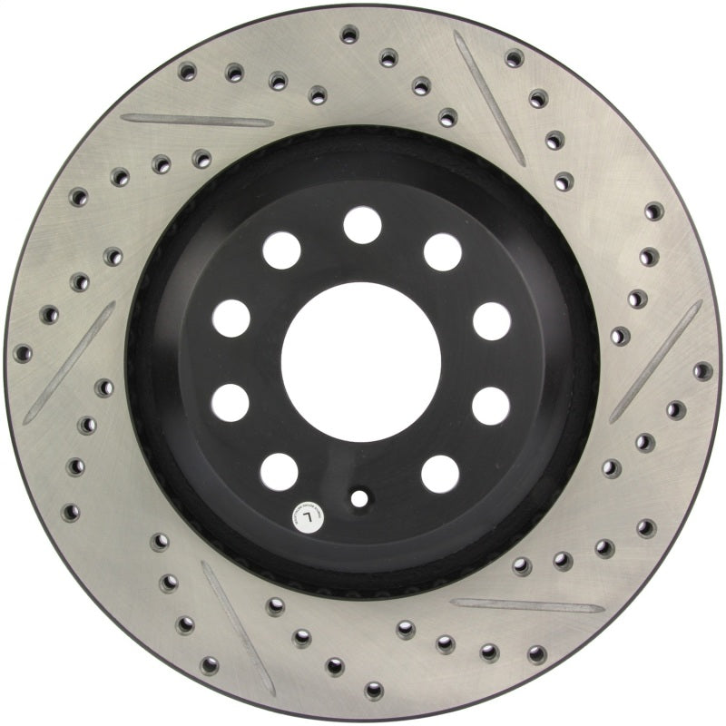 Stoptech 127.33113L 09 fits VW Passat CC / 06-09 Passat Slotted & Drilled Left Rear Rotor