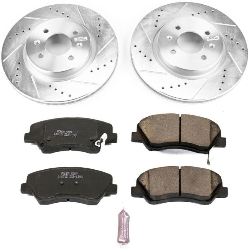PowerStop K6499 fits Kia 12-18 Rio Front Z23 Evolution Sport Brake Kit