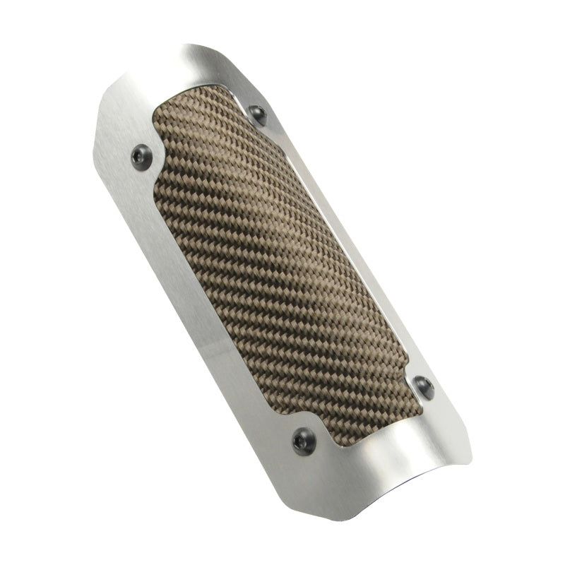 DEI  10903 Powersport Flexible Heat Shield -4in x 8in - Brushed/Titanium
