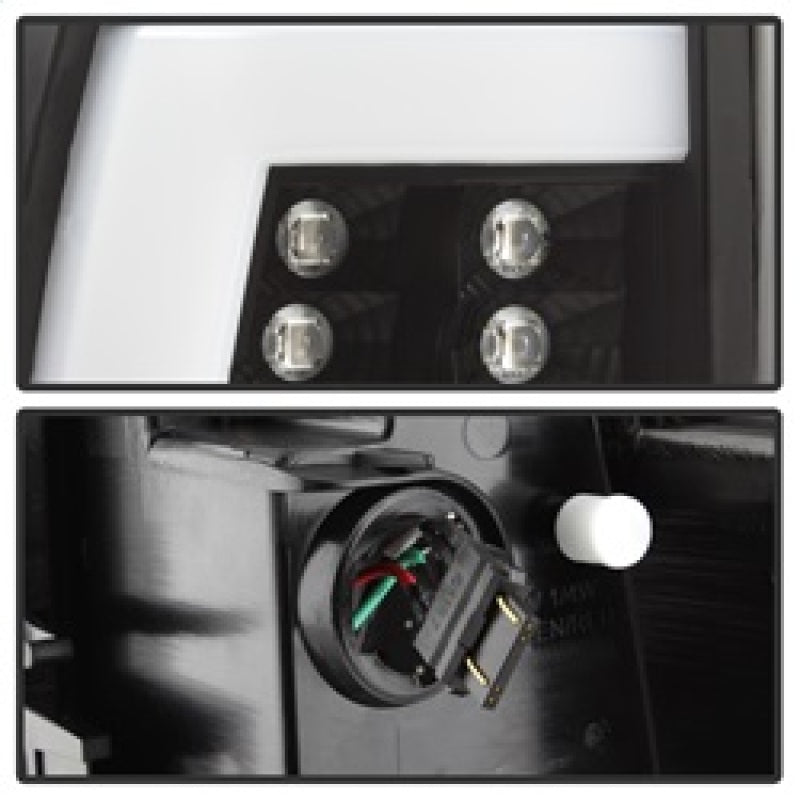 Spyder 5084149 fits GMC 00-06 Yukon/Yukon XL V2 Light Bar LED Tail Lights - Bla