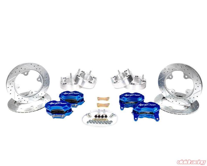 Agency Power AP-RZR-460-BLU Big Brake Kit Front and Rear Blue Ice fits Polaris 14-18 RZR Turbo