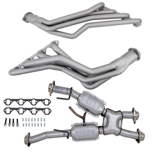 BBK 15312 79-93 fits Ford Mustang 5.0L 1-5/8 Long Tube Headers w/High Flow Ca