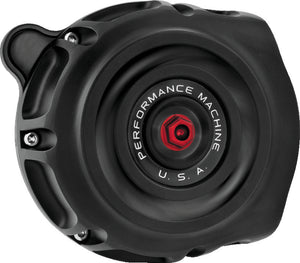Performance Machine 0206-2133-SMB Vintage Air Cleaner - Black Ops