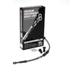 Goodridge HD0153-1FB-BK2 14-20 HD XL883L/XL1200T (w/o ABS) +2in Black Brake Line Kit w/Black Fittings