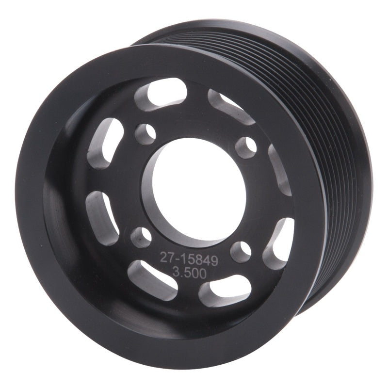 Edelbrock 15849 Pulley Supercharger Enforcer 10 Rib 3 5In Black