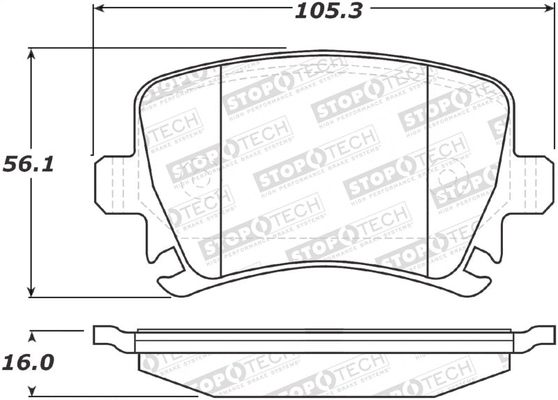 StopTech 308.11081 Street Brake Pads