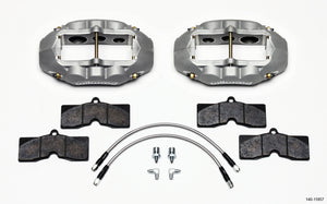 Wilwood 140-11857 D8-6 Front Caliper Kit Clear fits Corvette C2 / C3 65-82
