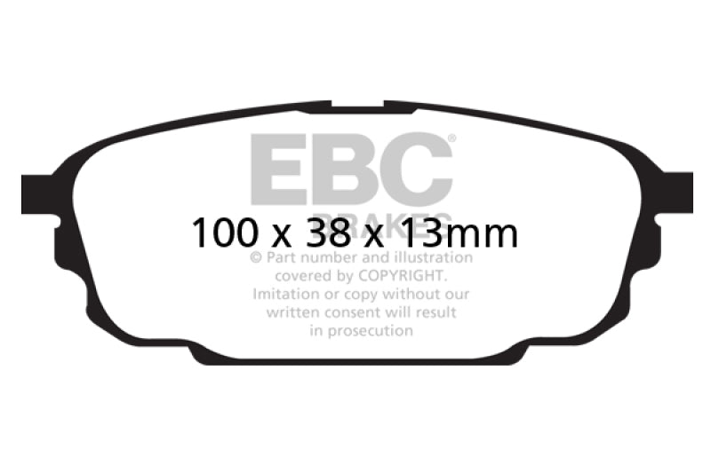 EBC DP21700 fits Mazda 01-04 Protege 2.0 (Rear Rotors) Greenstuff Rear Brake Pads