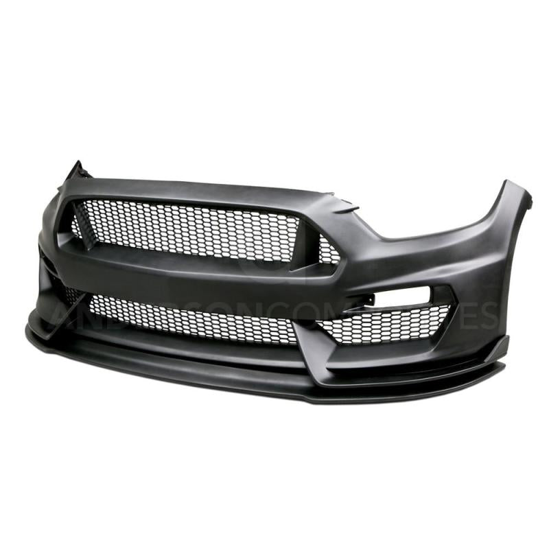 Anderson Composites AC-FB15FDMU-GR-GF fits Ford 15-16 Mustang GT350 Style Fiberglass Front Bumper w/ Front Lip